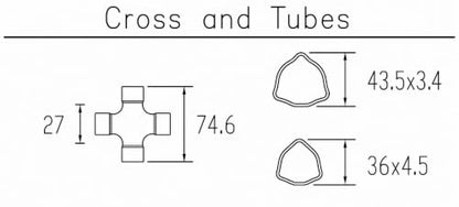 Replacement part for with Slip Clutch for Rotary Tillers, BUSH HOG, CARONI, LANDPRIDE