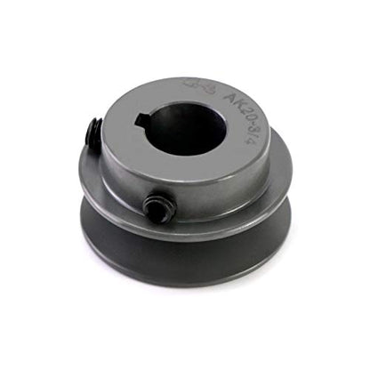 QWORK Single Groove Web Sheaves, 2.05" OD 3/4" Bore V-Belt Sheave for V-Belt, AK2034