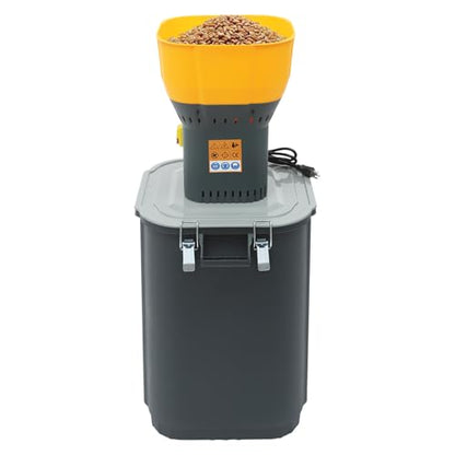 Electric Corn Grinder Mill 110V 1300W 19000RPM Automatic Agricultural Feed Grain Mill, 881lbs/H Dust-free Dry Cereals Wheat Grinder Flour Mill with 5 Sieves, 14.53Gal Detachable Bucket - size: 1300W, 5 Sieves, w/ 55L(14.53Gal)Bucket