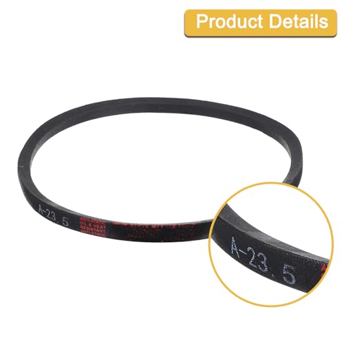 uxcell A23 1/2 Classic Wrapped V-Belt, 26" Outside Circumference A Profile V-Belt - size: A23 1/2