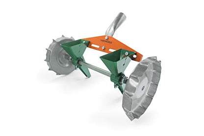 VAROMORUS Metal Precision Manual Seeder for Vegetables Greens Onion Radish Beets (2-Row) - size: 2-Row