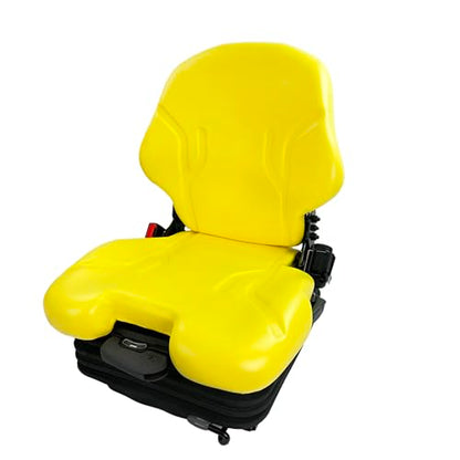 E-AS69YL Universal Yellow Suspension Seat for John Deere Equipment (Tractor, Mower & More)