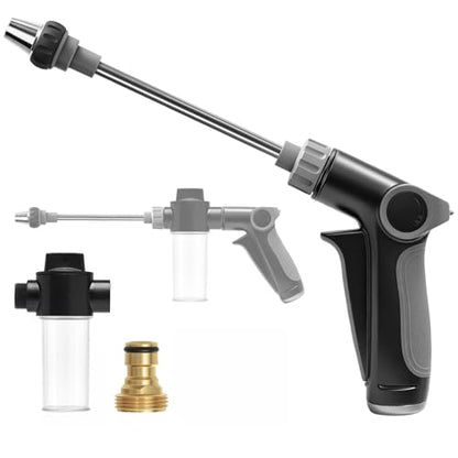 High Pressure Garden Hose Nozzle with Soap Dispenser,Hose End Sprayer