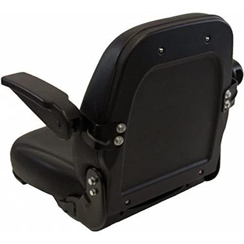 116-2943 Black Seat Fits Bobcat, New Holland, JLG, Caterpillar, Case