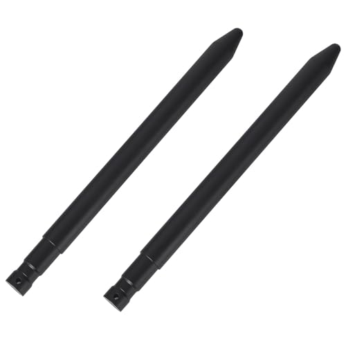 17" Heavy-Duty Stabilizer Hay Bale Spear Attachment,Skid Steer Attachments without Sleeves, Black Powder-Coated Carbon Steel Construction, Fits Skid Steer Mount Plate, Tractors & Loaders, for Farm - size: black