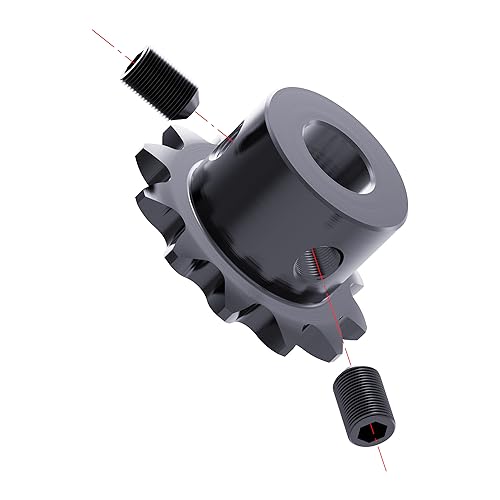 11 Tooth Roller Chain Sprocket, 25 Chain, 6mm Bore - size: 11T/6mm Bore