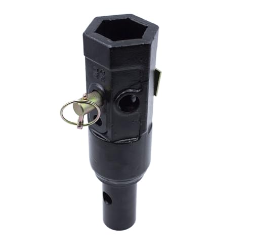Auger Adapter 2 inch Female Hex to 2' Male Round Auger Bit Drive Convert