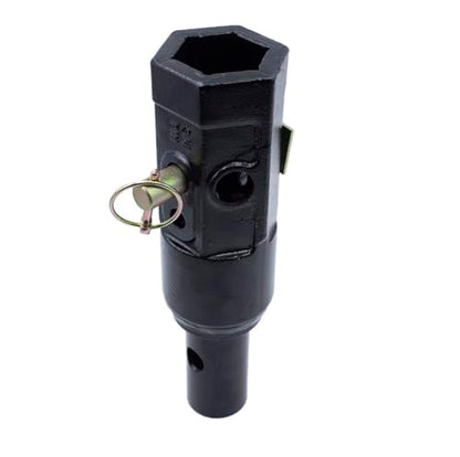 Auger Adapter 2 inch Female Hex to 2' Male Round Auger Bit Drive Convert