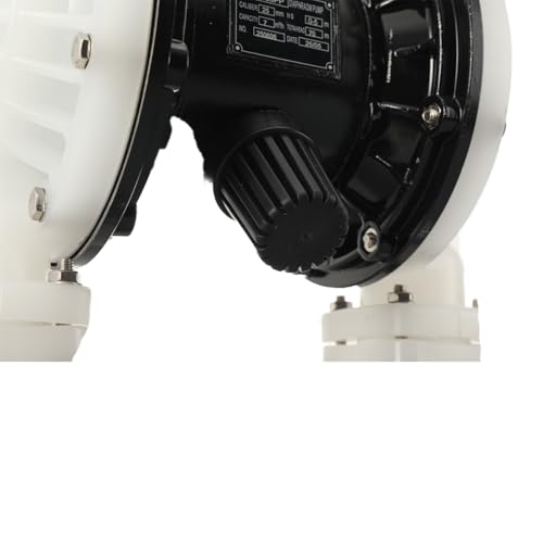 Pneumatic Double Diaphragm Pump 1.5 Inch In/Out PP 35GPM Max 120PSI - color: White