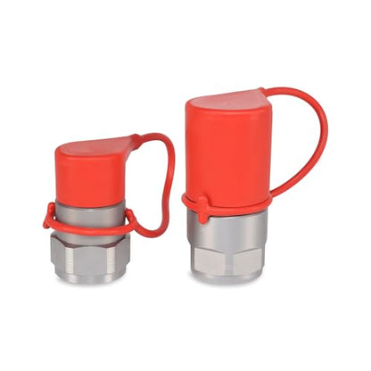 1″ Flat Face Hydraulic Quick Couplers Set - 1-1/4″ SAE Port - size: 1" Body