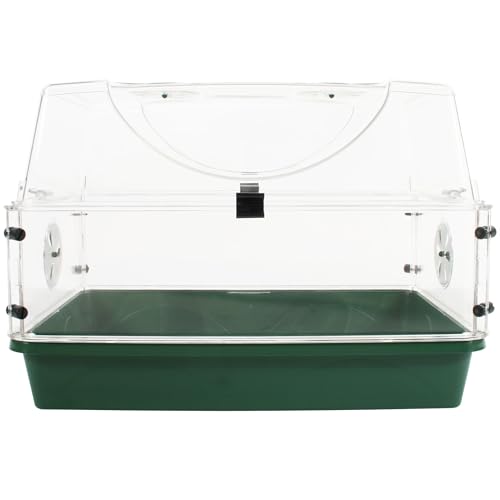 EarlyGrow Medium Seed and Herb Domed Propagator with Vented Side Height Extension and Security Clip Set,Green - size: Medium with 1 Height Extender and Clips