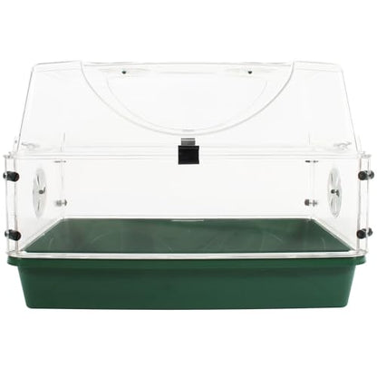 EarlyGrow Medium Seed and Herb Domed Propagator with Vented Side Height Extension and Security Clip Set,Green - size: Medium with 1 Height Extender and Clips