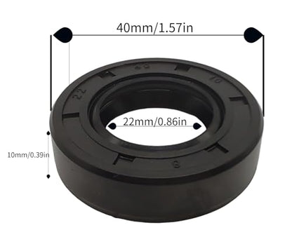 DUODUO Replacement General Transmission RS800 Axle Seal GT41857 GT41857-B Compatible with Poulan Ariens Craftsman Husqvarna YTA22V46 YTA24V48 YTA18542 Lawn Tractor, Husqvarna 587086401, 590100301 2 Pc
