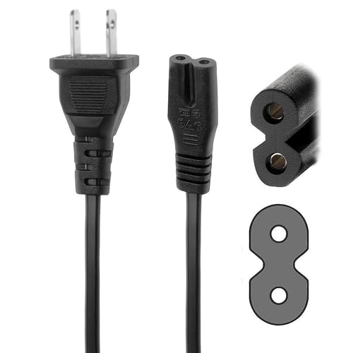 2-Prong AC Cord Replacement for APDOE-M16 Egg Incubator Hatching 12 Eggs Automatic Turner