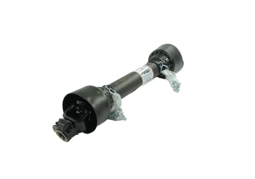 PTO Shaft, 1-3/8" PTO Drive Shaft, 6 Spline Tractor End and Round Implement End PTO Driveline Shaft, Tractor PTO Shaft, 30"-39" Brush Hog PTO Shaft Black, for Finish Mower, Rotary Cutter