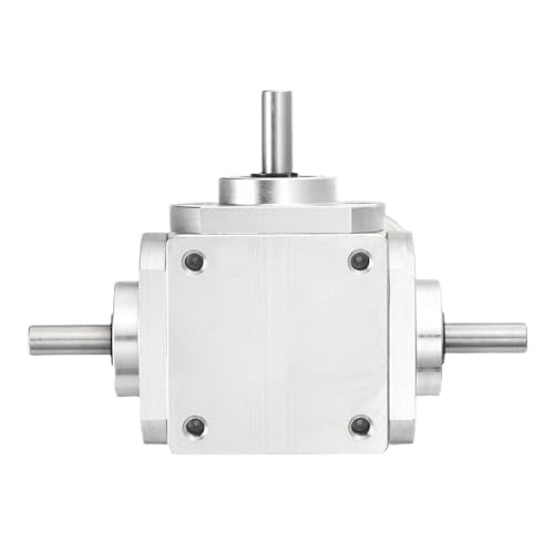 uxcell Gear Box 90 Degree Right Angle Bevel Gearbox 1:1 Reversing Double Output Shaft 1 Module 20 Teeth Bevel Gear Aluminum Frame Simple Mechanical DIY Module 6mm Shaft,91x66x30mm(LxWxH) - size: 6mm Shaft, style: Reversing Double Output