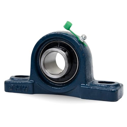 Jeremywell UCP201-8 Pillow Block Bearing (4 Pack), 1/2 inch Bore, 2 Bolt Flange Mounted, Solid Cast Iron Base, Self-Alignment - size: UCP201-8