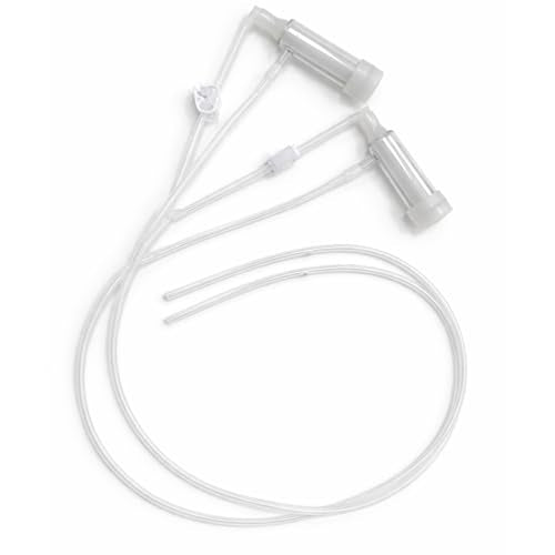 Goat Milking Machine Teat Cups with Hoses, Replacement Teatcup(φ20mm) Assembly with Tubing and Inflation