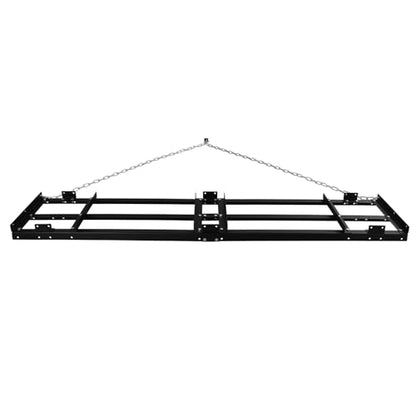 8ft Lawn Leveling Rake Drag Harrow - Adjustable Tow Behind Driveway Grader - size: 8FT