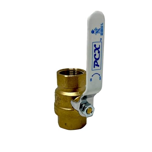 [10-Pack] PROCURU 3/4-Inch FIP Female NPT Threaded (FxF) Heavy Duty Brass Ball Valve, Full Port, 600 WOG, LF Certified Safe (3BT075-10P) - size: 0.75 Inch (10-Pack), style: Heavy Duty (FxF)