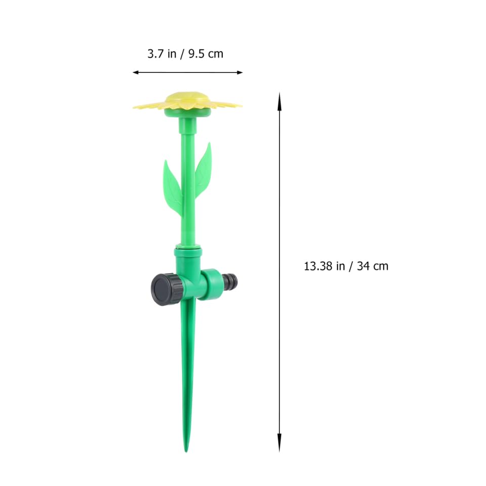 VICASKY 3pcs Sunflower Nozzle Lawn Watering Sprayer with Angle Control for Efficient Garden Irrigation for Lawns Vegetable Gardens and Outdoor Cooling