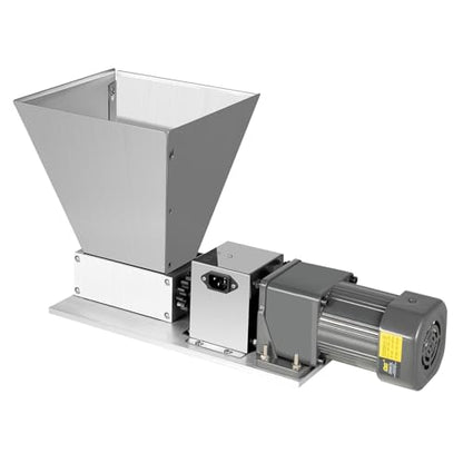 Electric Grain Mill Grinder 60W, Automatic Dry Cereal Malt Mill 11LB, Stainless Steel Corn Crusher, Feed Flour Grinder with 4 PCS Hoppers for Wheat Barley - size: 11.1Gal Electric