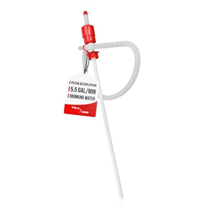 TERA PUMP Large Industrial Barrel Siphon 55-Gallon Drum Pump - style: 5 GPM