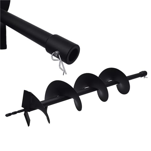 6-inch Auger Bit 3/4-inch Inside Diameter Gas Driven Auger Bit for Rear Fence Hole Digger - size: 6Inch