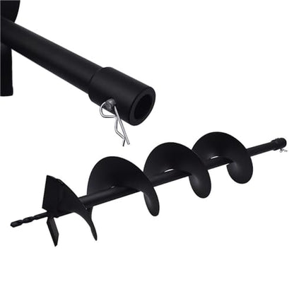 6-inch Auger Bit 3/4-inch Inside Diameter Gas Driven Auger Bit for Rear Fence Hole Digger - size: 6Inch