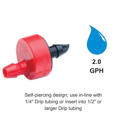 Rain Bird SW20-30PS Drip Emitter, 1/4", 30-Pack - size: 30-Pack, style: 2 GPH