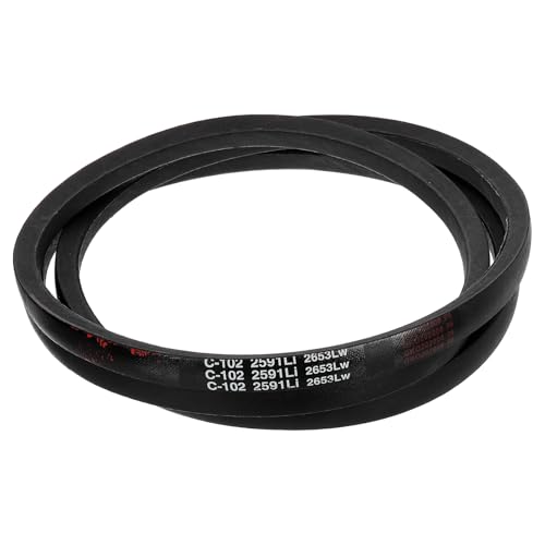 uxcell C102 Drive V-Belt 2591mm Inner Girth 22mm Width 14mm Height Rubber for Power Transmission - size: C102