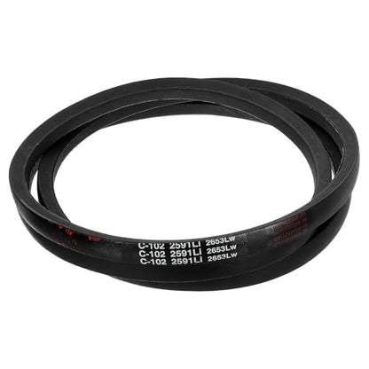 uxcell C102 Drive V-Belt 2591mm Inner Girth 22mm Width 14mm Height Rubber for Power Transmission - size: C102
