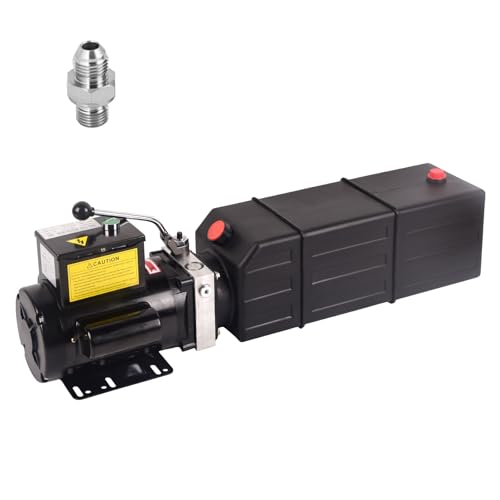 Doppy Hydraulic Pump 16 Quart, 4 Gallon Hydraulic Power Unit 220V 2HP 3450 RPM Single Phase Electric Hydraulic Car Lift Pump for Dump Trailer Car Lifting & Industrial