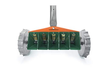 Varomorus Metal Precision Manual Seeder for Vegetables Greens Onion Radish Beets (5-Row) - size: 5-Row