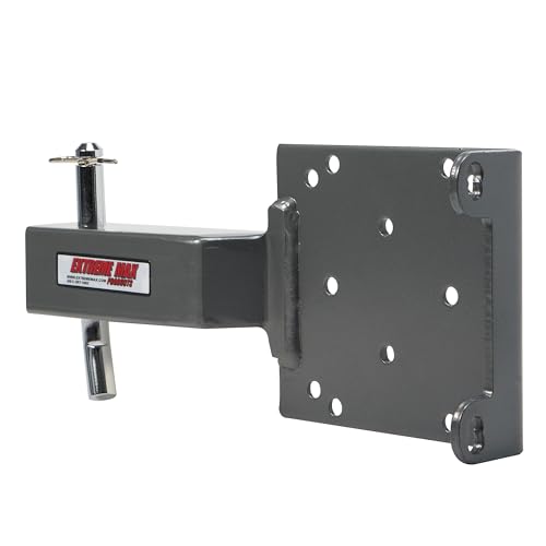 Extreme Max 5600.3084 Universal 2" Receiver Hitch Winch Mount for ATV/UTV, Black - size: 2"