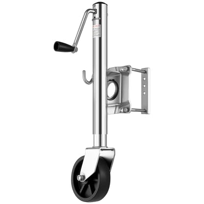 VEVOR Trailer Jack with Wheel, 1000 lbs Load Capacity, Heavy Duty Swivel Boat Trailer Jack with PP Single Wheel & Ergonomic Handle, 10-inch Lift, Fit for RVs, Boats, Horse Trailers, Utility Trailers - size: 1000lbs Upgraded (10-inch Lift)