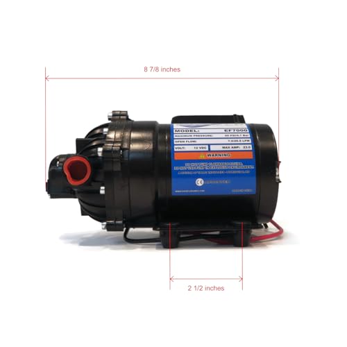 Everflo Diaphragm Transfer Pump 12 Volt, 7.0 GPM, Liquid De-Icer, Brine, Chloride