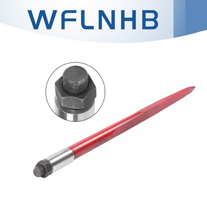 WFLNHB 2 Pcs Hay Spear 43" 3000 lbs Capacity with Hex Nut Sleeve