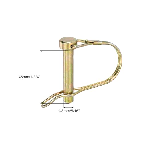 uxcell 4Pcs Shaft Locking Pin w Ear, 5/16" x 1-3/4" Trailer Coupler Pin - size: 5/16" x 1-3/4"