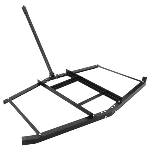 Hipicute Driveway Drag 66" Drag Harrow Driveway Grader Steel Tow Behind Lawn Rake with Adjustable Bars, Driveway Tractor Harrow Driveway Grader for ATVs, UTVs,Tractor, Mower - size: 66 inch
