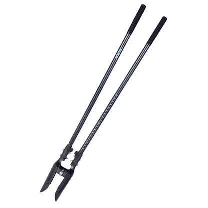 VEVOR 57.5" Post Hole Digger, Heavy Duty Post Hole Digger with Carbon Steel Measurement Handle, Manual Hole Digger with Metal Blade, for Digging, Cultivating, Yard Work, Gardening - style: Carbon Steel