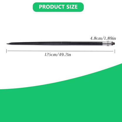 ALL-CARB 2pcs 49 Hay Spear 4500lbs Capacity for Buckets Tractors Loaders