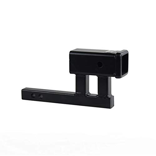 TOPTOW Trailer Hitch Extender Adapter, 2" Receiver, 4-1/4 inch Rise/Drop, 1-1/4 inch Solid Shank, 8-5/8" Extension