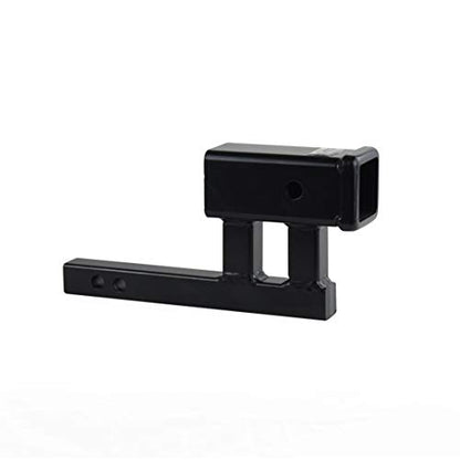 TOPTOW Trailer Hitch Extender Adapter, 2" Receiver, 4-1/4 inch Rise/Drop, 1-1/4 inch Solid Shank, 8-5/8" Extension