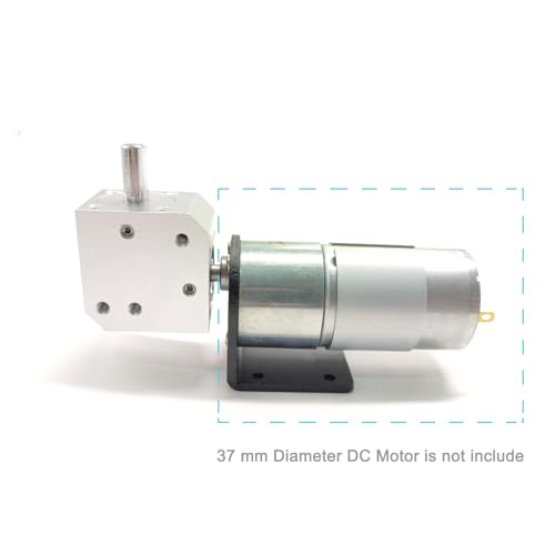 1:1 Mini Right Angle Gearbox for 37mm Diameter DC Motor 1M 20T 6mm Bore Input 90 Degree Gearbox - style: 6mm Bore Input