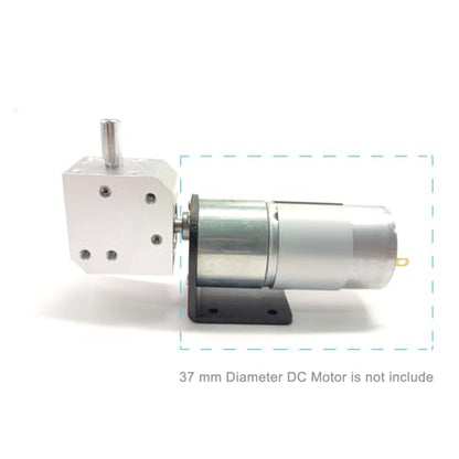 1:1 Mini Right Angle Gearbox for 37mm Diameter DC Motor 1M 20T 6mm Bore Input 90 Degree Gearbox - style: 6mm Bore Input