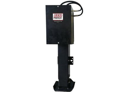 15K Self-Contained Hydraulic Jack Heavy-Duty Includes Corded Remote & Mounting Plate, Black