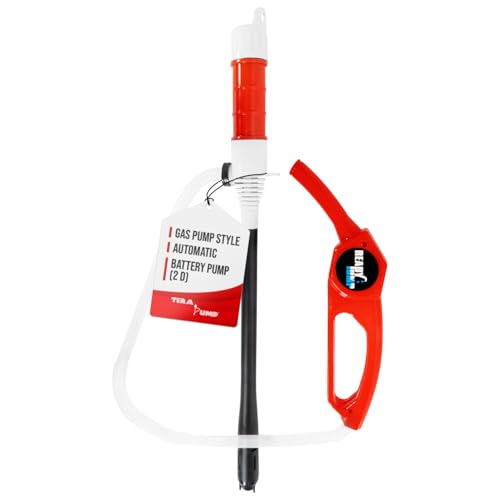 TERA PUMP Portable Fuel Transfer Pump, D Battery Operated - style: Easy Handle Pump (D)