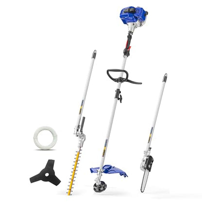 Wild Badger Power Gen2 26cc 2-Cycle Gas Weed Wacker, 4-in-1 Kit, 17-in Cut
