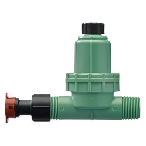 Orbit 67798 30 PSI Drip Irrigation Pressure Regulator Filter 1" MPT 3-in-1 System with Drip-Lock Adapter